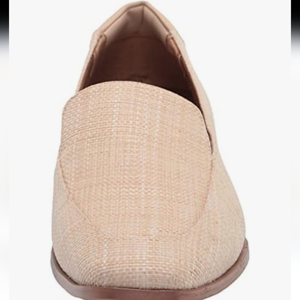 Like NEW Franco Sarto Beige Woven Slip-On Loafer Flat, Size 8.5, Quiet Luxury